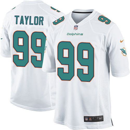 Men Miami Dolphins #99 Jason Taylor Nike White Game Retired Player NFL Jersey